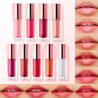 OEM 6 Couleurs Marque Privée Bio Brillant Nude Nacré Mini Gloss à Lèvres