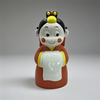 Céramique traditionnelle chinoise mignonne petite fille tirelire articles de décoration chinois peints à la main pour la maison ou la décoration