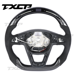 Compatible avec Seat Leon <span class=keywords><strong>Cupra</strong></span> 2013-2019 Mk3 2017 Arona/2016-2017 Ateca/2018 <span class=keywords><strong>Tarraco</strong></span>/2015 Toledo Volant en fibre de carbone véritable - Product Image 2