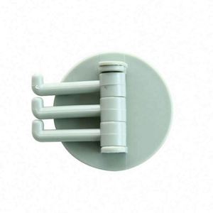 2024 Swivel 4-Hook Strong Plastic Eco-Friendly Vintage <b>Towel</b> Hanger Clothing Bathroom <b>Wall</b>-<b>Mounted</b> Drill Perforation-free - Product Image 5