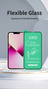Anti-shock trasparente protezione dello schermo del telefono cellulare in vetro temperato per <span class=keywords><strong>iPhone</strong></span> 13 <span class=keywords><strong>12</strong></span> 11 <span class=keywords><strong>Pro</strong></span> Max 100D HD <span class=keywords><strong>pellicola</strong></span> protettiva in ceramica - Product Image 5
