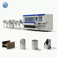Machine de découpe laser CNC à chargement automatique pour tubes, sans débordement, avec servomoteur pour la découpe d'angle des tubes en acier inoxydable