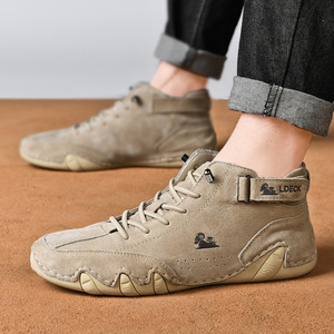 Sneakers da Uomo di Grande <span class=keywords><strong>Taglia</strong></span> 47 <span class=keywords><strong>48</strong></span>, Scarpe Casual in Vera Pelle, Calzature Retrò con Lacci, Morbide e Traspiranti per Camminata, Corsa e Tennis - Product Image 2