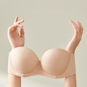 Sin tirantes <span class=keywords><strong>pecho</strong></span> <span class=keywords><strong>grande</strong></span> mostrar pequeño antideslizante <span class=keywords><strong>sujetador</strong></span> de mujer ropa de verano sin costuras para mujer <span class=keywords><strong>sujetador</strong></span> fino transpirable <span class=keywords><strong>Invisible</strong></span> - Product Image 1