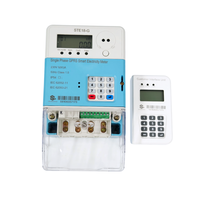 Meter Listrik Prabayar Tipe Split STS Satu Fasa Layar LCD Kelas CIU 1.0 Akurasi 0-9999.9 kWh Rentang 100A Arus Maksimum