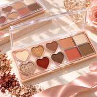 Palette de fards à paupières 10 couleurs haute pigmentation, scintillante, multi-finitions, légère, maquillage cosmétique en marque blanche OEM/ODM