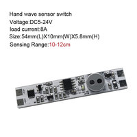 Module de commutateur de capteur de mouvement d'onde manuelle/tactile/porte de lumière LED d'armoire de DC5V-24V