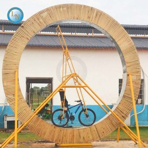 Filet extérieur rouge 360 degrés in Situ vélo rotatif impuissant parc scénique centre commercial carte équipement de terrain de jeu - Product Image 1