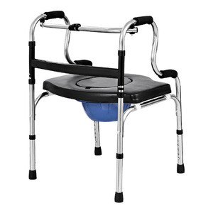 Yixinde Walking Aid Double Bend Aluminum Alloy 51cm Foldable <b>Elderly</b> <b>Walker</b> With Seat For Indoor Outdoor Use - Product Image 3