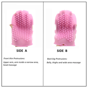 Gant de douche massant en silicone pour le bain, élimination des peaux mortes, brosse corporelle exfoliante pour le soin et le nettoyage de la peau - Product Image 4