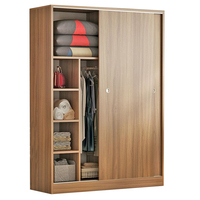 Armoire de chambre en bois, mobilier de maison au design moderne, placard autoportant extensible