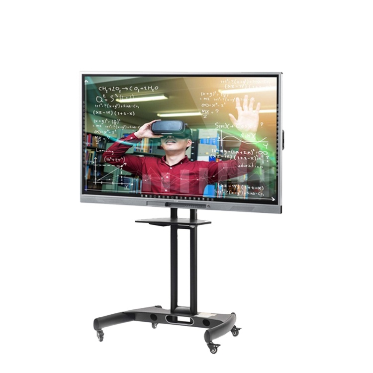Образование 4K светодиодный мониторный дисплей интерактивный сенсорный экран доски 55 дюймов 65 дюймов 75 дюймов 86 дюймов с подвижной подставкой
