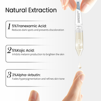 Sérum Éclaircissant GMPC à 5% d'Acide Tranexamique, Doux pour Peaux Sensibles, Aseptique, Sans Silicone, Apaisant les Rougeurs, Prêt OEM MoCRA