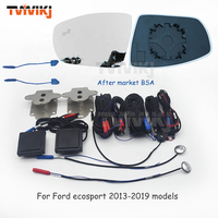 TVYVIKJ Rétroviseur latéral bleu en verre avec détection d'angle mort pour Ford Ecosport 2013-2019 Anti-éblouissement