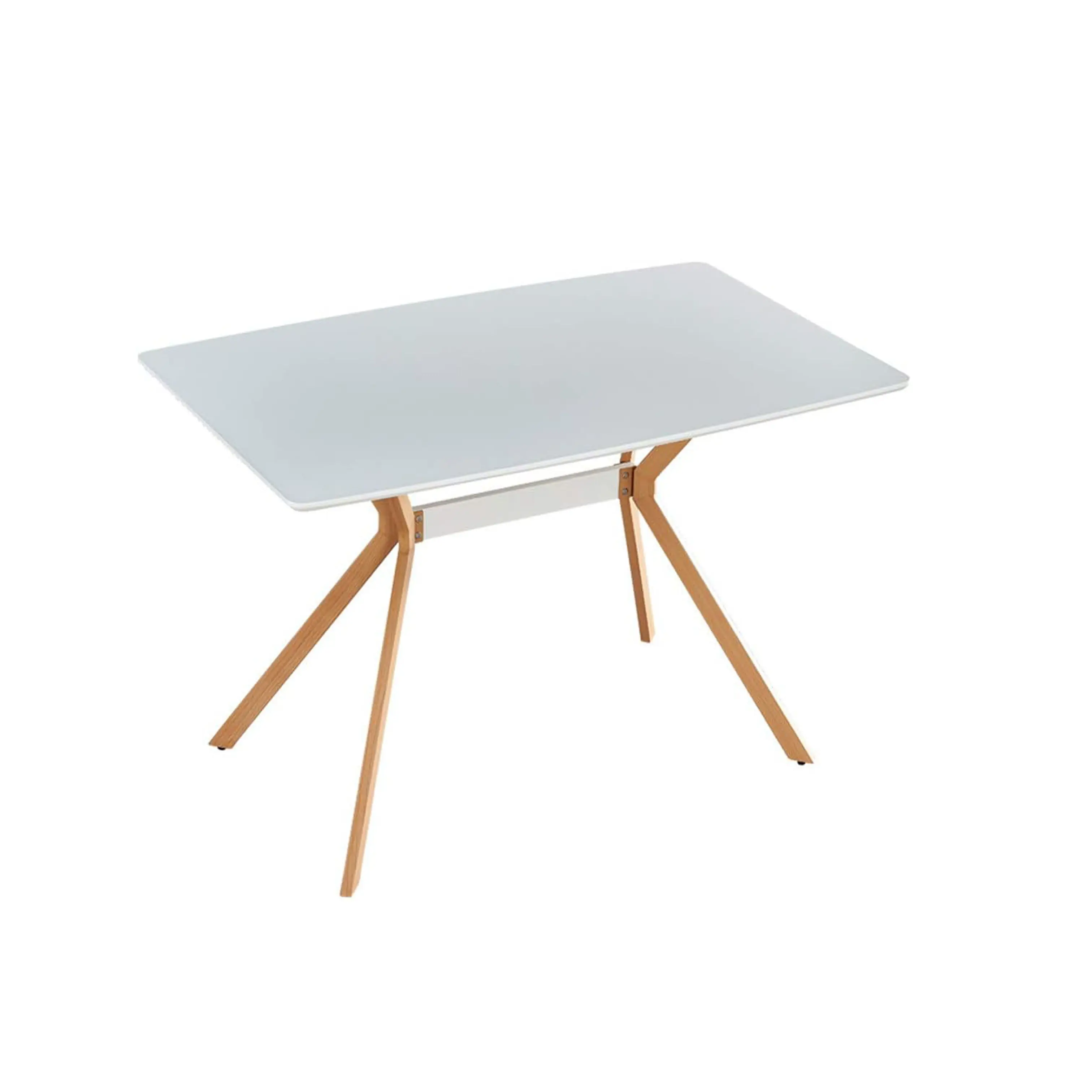 Hiện đại tối giản phong cách bằng gỗ Countertop trắng hình chữ nhật phẳng chân bàn ăn nhà bếp