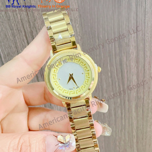Montre pour femme de grande marque, 36 mm, or rose, diamants, montre-bracelet à quartz carrée - Product Image 5