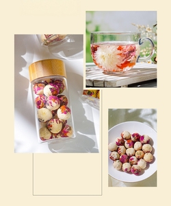 Té de Flores Artesanal en Lata, Té de Rosas, Té de Crisantemo Blanco, Té de Jazmín, Bola de Lirio, Bola de Flores de <span class=keywords><strong>Dragón</strong></span>, 100% Natural para Regalos - Product Image 3