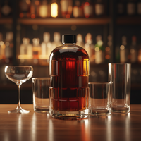 Botol Kaca Matte Kristal Jernih 500ml 700ml 750ml dengan Tutup Ulir, Terlaris untuk Whisky, Brandy, Vodka, Tequila, Gin, Rum, dan Minuman Keras