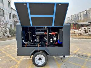 Kompresor Udara Sekrup Portabel Diesel 185 Cfm untuk Pertambangan, Mesin Diesel, Jack Hammer - Product Image 4