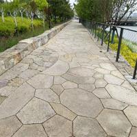 Pavés en granit de forme et de taille personnalisables, forme irrégulière, durables, pour allées, parcs, trottoirs extérieurs et terrasses.