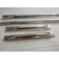 Moulures de porte chromées de haute qualité, modèle populaire, bandes de garniture de carrosserie pour Toyota Prado FJ150 2018, bandes de protection de porte, vente en gros