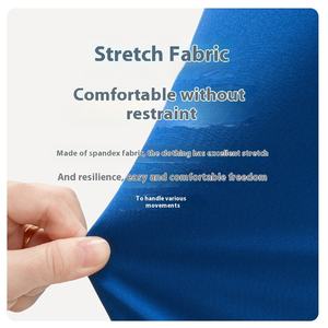 Traje exfoliante de médico bucal Dental de secado rápido elástico de gama alta para <span class=keywords><strong>mujer</strong></span>, <span class=keywords><strong>bata</strong></span> quirúrgica de verano, ropa de trabajo para quirófano - Product Image 3