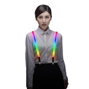 Aksesori pakaian baru lampu LED dewasa Clip-On suspender serat optik pesta kasual pakai dengan panjang panjang untuk festival - Product Image 2
