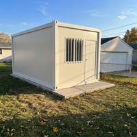 Magasin mobile préfabriqué modulaire portable de 20 pieds personnalisable, maison/école/villa/hôtel/appartement démontable en kit