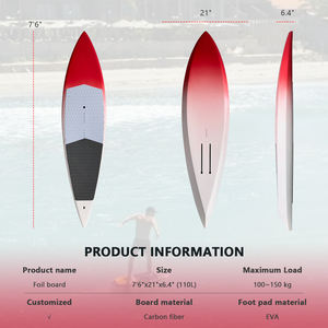 Tabla de surf de carbono personalizada de 100-120L para kitesurf, wingfoil, waterplay, downwind, SUP y Efoil. - Product Image 3