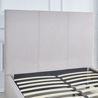 Tête de lit rembourré au design Simple, cadre de lit pour adultes, ensemble de literie d'hôtel inclus