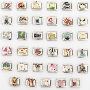 Nueva Serie de Pulseras Modulares Estilo Italiano con Dijes de Diamantes, Diseño Personalizado y Cadena de Ensamblaje, Accesorio de Moda - Product Image 1