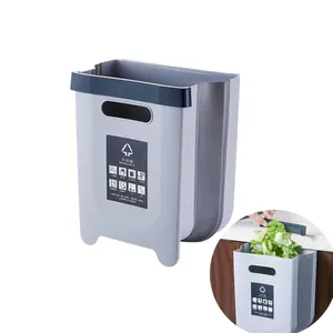 Bidone della spazzatura d'attaccatura pieghevole portatile della cucina dell'automobile della spazzatura ecologica di vendita calda della famiglia per immondizia