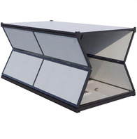 Maison conteneur préfabriquée en acier pliable de 20 pieds et 40 pieds, installation rapide, prête à vivre