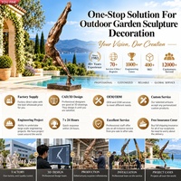 Sculpture YOUFINE en bronze grandeur nature d'un homme plongeur, statue masculine abstraite moderne pour villa, piscine, paysage de bord de piscine