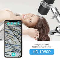 Clearance Price Handheld Mobile Repair Microscope Photo Video Camera 8LEDs 1000X 1080P WIFI Wireless Digital Electron Microscope