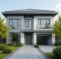 Estructuras de Acero de Doble Capa para la Construcción de Casas y Villas, Incluyendo Servicios de Agua, Electricidad e Instalación