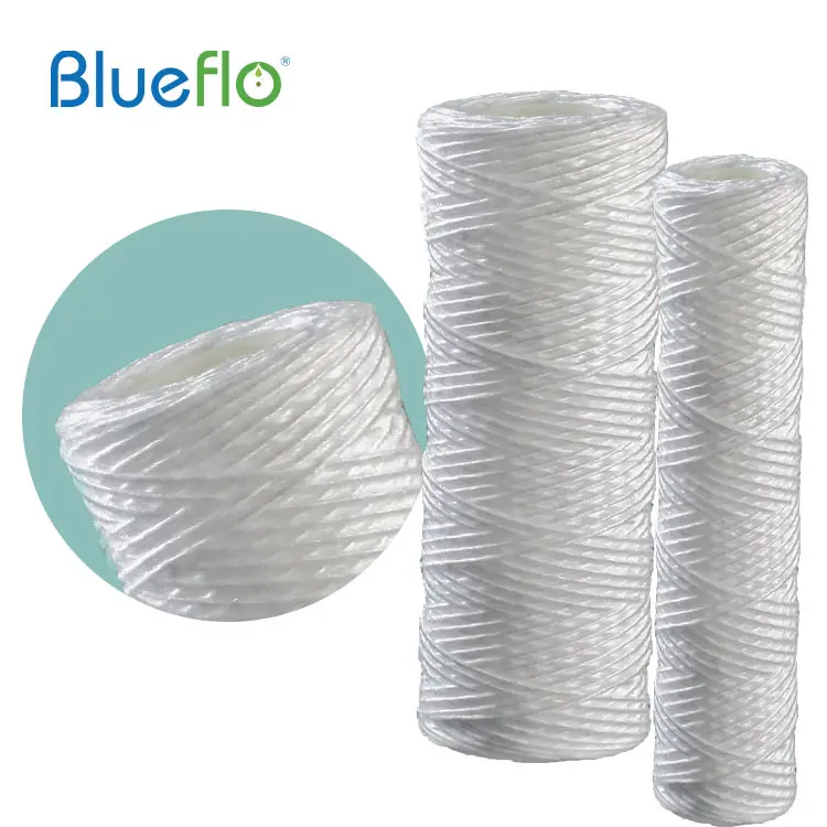 Blueflo Wholesale string wound filter cartridge PP Cotton Water Filter Yarn Sediment Water Filters for water treatment