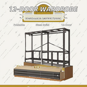 Armario Plegable y Extensible de Acero Moderno de 12 Puertas Heerde HED-H21 para Dormitorio Infantil, Muebles para el Hogar - Product Image 3