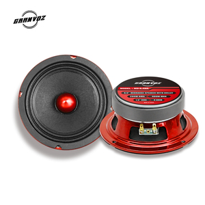 Haut-parleurs de voiture GRANVOZ 6,5 pouces en aluminium rouge, gamme moyenne, 4 ohms, 400 W <span class=keywords><strong>MAX</strong></span>, avec anneau en cuivre <span class=keywords><strong>Faraday</strong></span> - Product Image 1