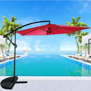 Uplion <span class=keywords><strong>Parasols</strong></span> de patio étanches <span class=keywords><strong>en</strong></span> porte-à-faux suspendus de 10 pieds Parapluie de soleil banane du marché Parasol de patio extérieur - Product Image 3