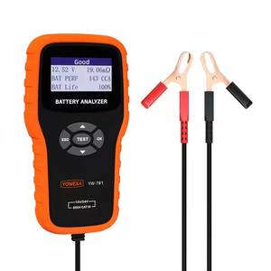 Testeur de batterie automobile et <span class=keywords><strong>moto</strong></span> numérique 12V 24V - Outil de <span class=keywords><strong>diagnostic</strong></span> de performance du système de charge et de démarrage 100-2000CCA - Product Image 1