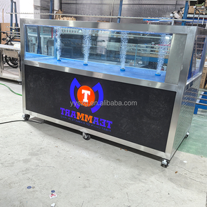 Venta al por mayor de fábrica: Estante comercial personalizado de acero inoxidable de alta resistencia con ruedas para acuarios de lujo para exteriores, para tiendas de mariscos. - Product Image 5