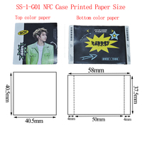 WEISHENG Anime Plastic Blank Jewel CD DIY Custom Favorite Song Blank Mini Acrylic CD Key Chain Idol NFC Music Album Box Case