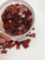 Vente en gros à Dubaï de perles en forme de fleur rouge naturelle, pierre d'agate, turquoise, perle à double tranche traitée thermiquement, pierres précieuses en vrac pour bijoux