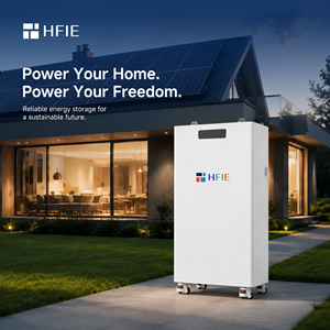 Système de stockage d'énergie solaire domestique mural HFIE pour batterie 51,2 V 314 Ah, pack 16 kWh, IP65, CAN, BMS hybride - Product Image 4