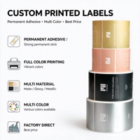 Meilleur prix pour les rouleaux d'étiquettes adhésives permanentes imprimées sur mesure avec laminage mat