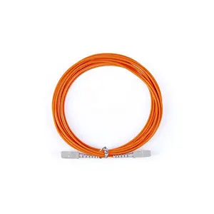 Optica fibra जम्पर पैच कॉर्ड द्वैध सिंप्लेक्स अनुसूचित जाति अनुसूचित जाति UPC MM एपीसी कनेक्टर 3.0mm केबल नारंगी रंग