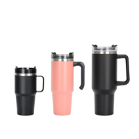 Termo de Acero Inoxidable de 40 oz con Pajita, Diseño para Sublimación, Empaquetado al por Mayor para Bebidas