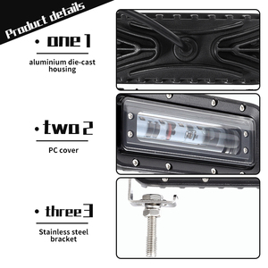 18W <b>Light</b> <b>LED</b> Slotted Area <b>Light</b> Blue or <b>Red</b> Hazardous Area Safety <b>Light</b> 10-80V <b>Red</b> Zone Safety <b>Lights</b> - Product Image 5