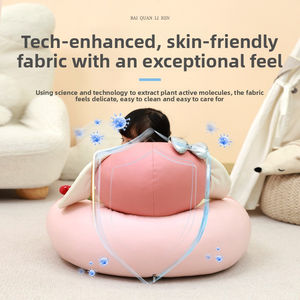 Baby Learning to Sit <b>Sofa</b> Chair Anti-fall Safety with Spine Protection for 6-12 Months, Plush Soft <b>Support</b>, Cartoon Design - Product Image 6